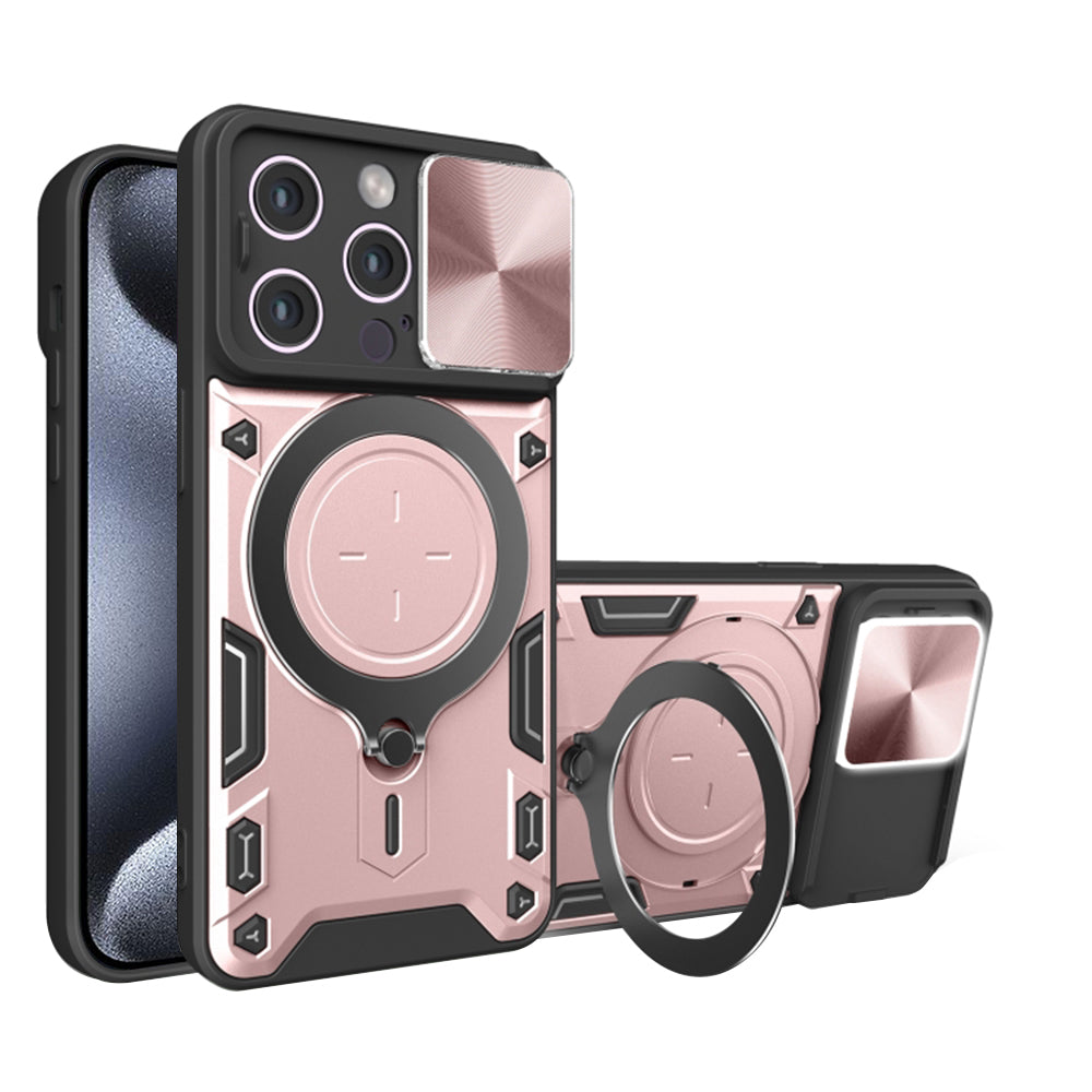 Tok Apple iPhone 15 Pro-hoz, Techsuit, CamGuard Pro, Rózsaarany