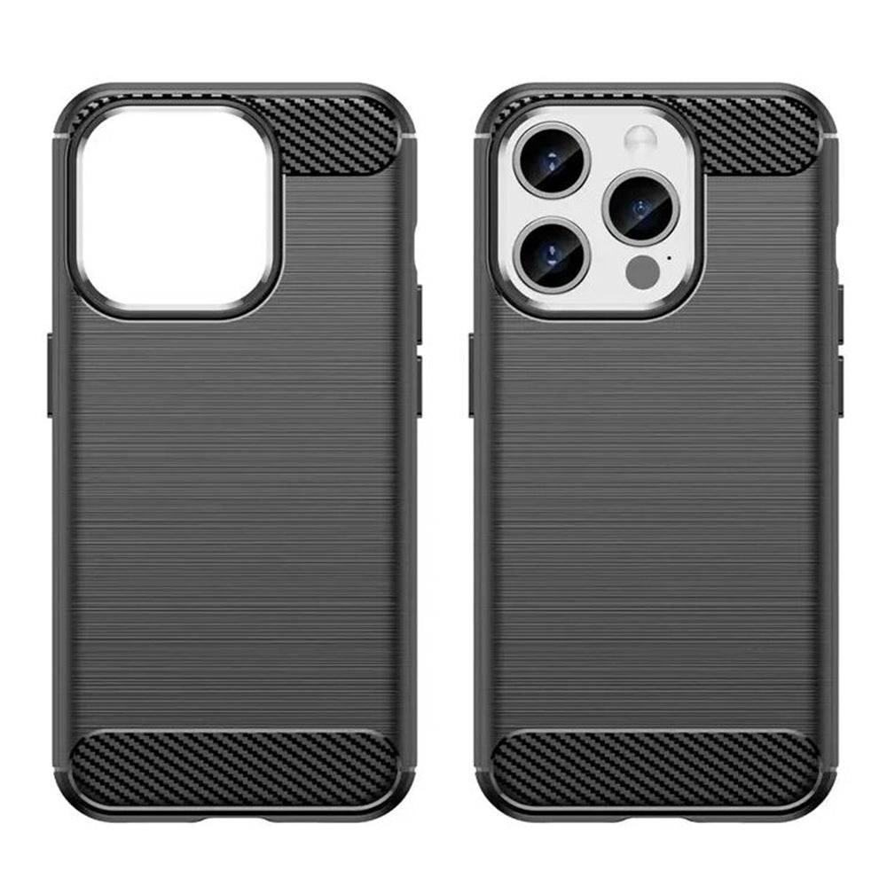 Tok Apple iPhone 15 Pro-hoz, Techsuit, karbon, fekete