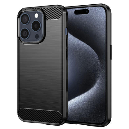 Tok Apple iPhone 15 Pro-hoz, Techsuit, karbon, fekete