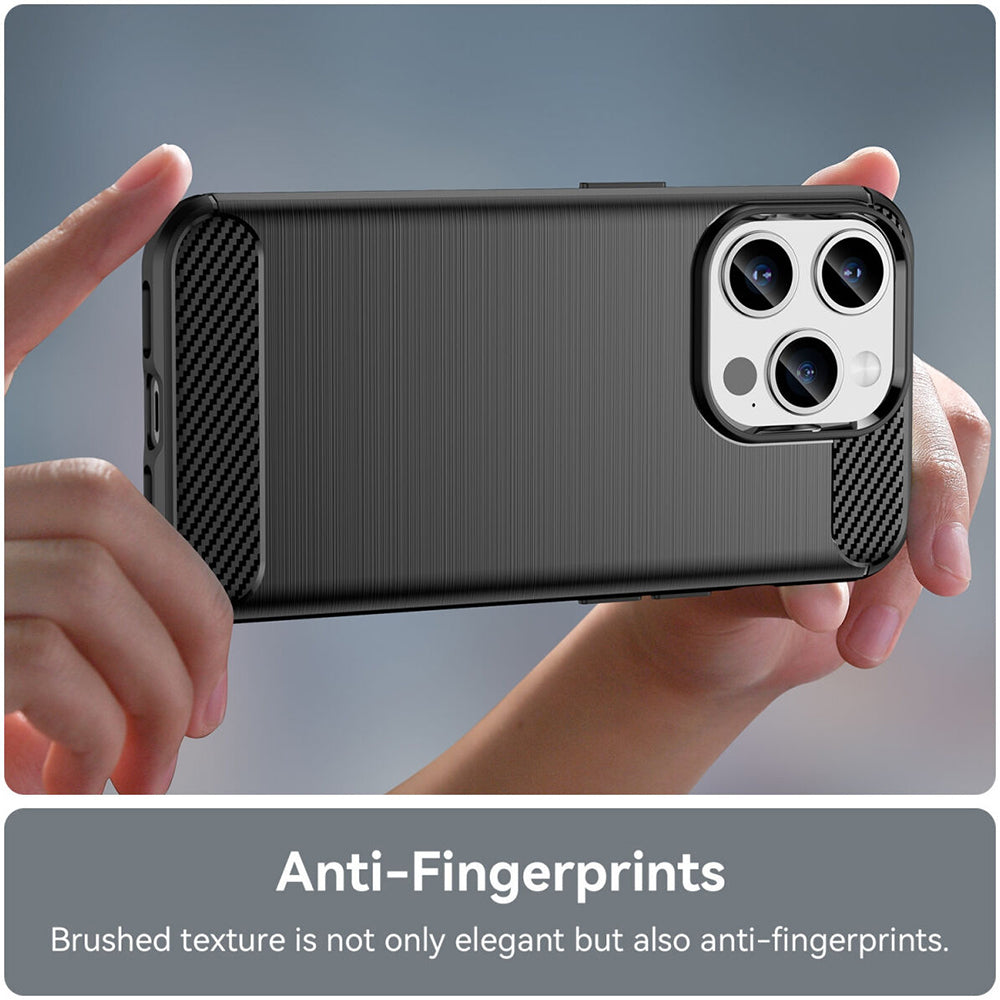 Tok Apple iPhone 15 Pro-hoz, Techsuit, karbon, fekete