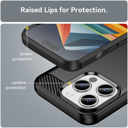 Tok Apple iPhone 15 Pro-hoz, Techsuit, karbon, fekete
