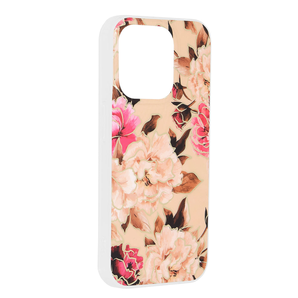 Tok Apple iPhone 15 Pro-hoz, Techsuit, Márvány, Bézs