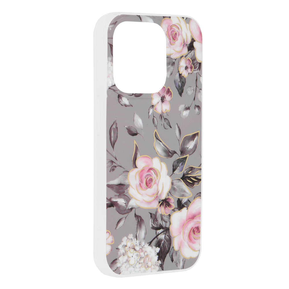 Tok Apple iPhone 15 Pro-hoz, Techsuit, Márvány, Szürke