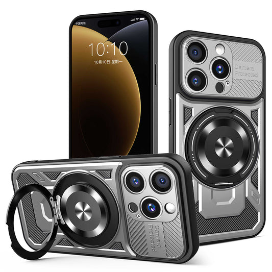 Tok Apple iPhone 15 Pro-hoz, Techsuit, RuggedCam, Szürke