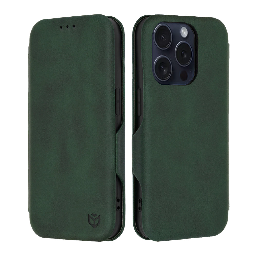 Tok Apple iPhone 15 Pro-hoz, Techsuit, Safe Wallet Plus, Zöld