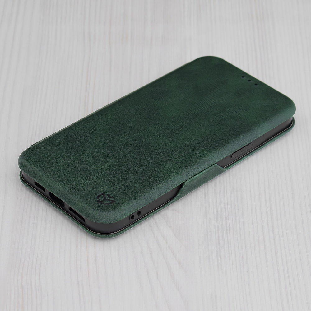 Tok Apple iPhone 15 Pro-hoz, Techsuit, Safe Wallet Plus, Zöld