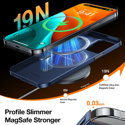Tok Apple iPhone 15 Pro-hoz, Torras, OriginFit, Tengerészkék
