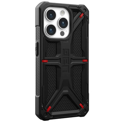 Tok Apple iPhone 15 Pro-hoz, Urban Armor Gear, Monarch Kevlar, Fekete