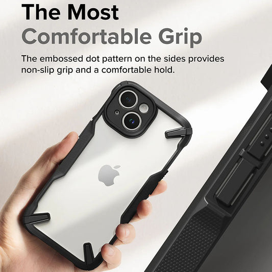 Case for Apple iPhone 15, Ringke, Fusion X, Black