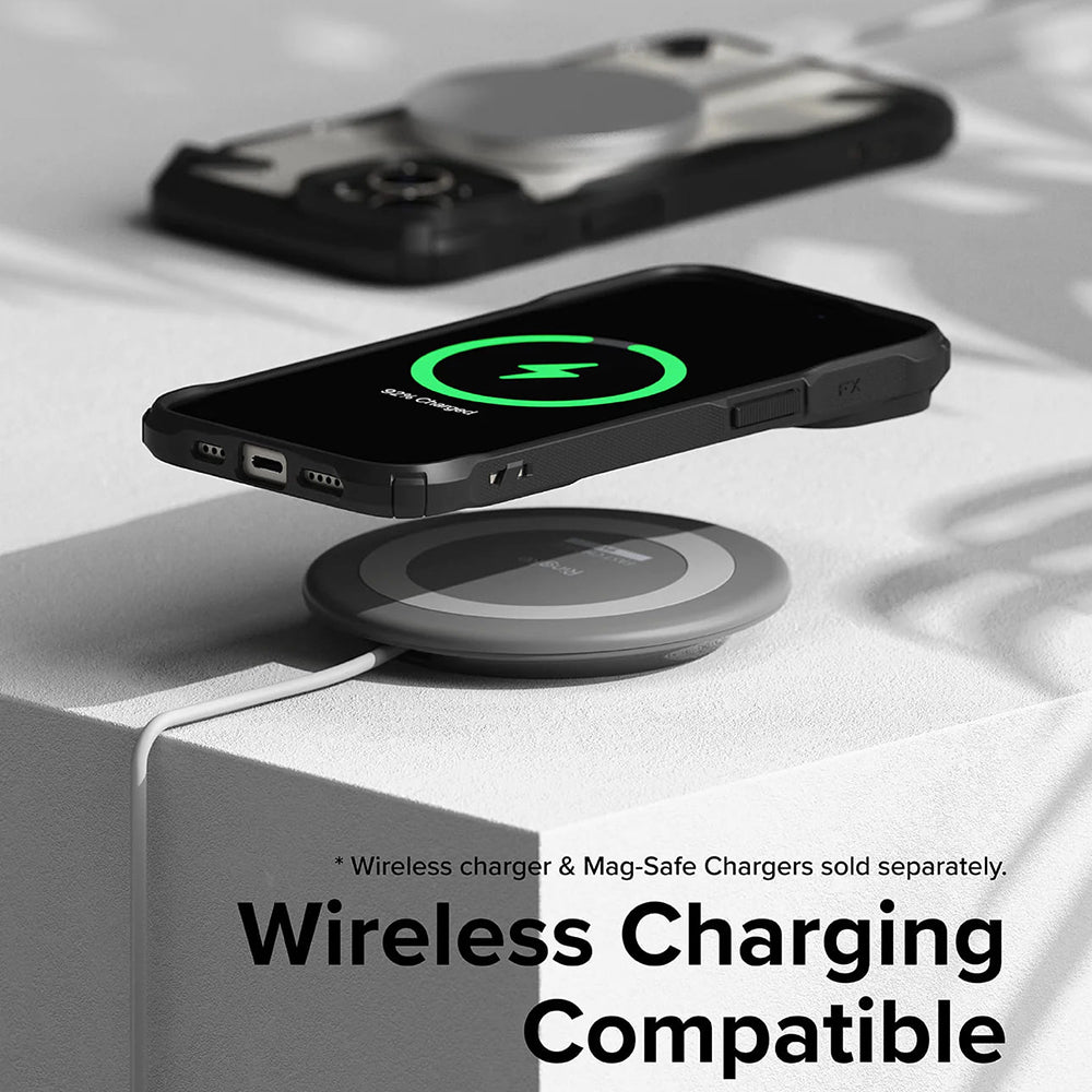 Tok Apple iPhone 15-höz, Ringke, Fusion X, Fekete