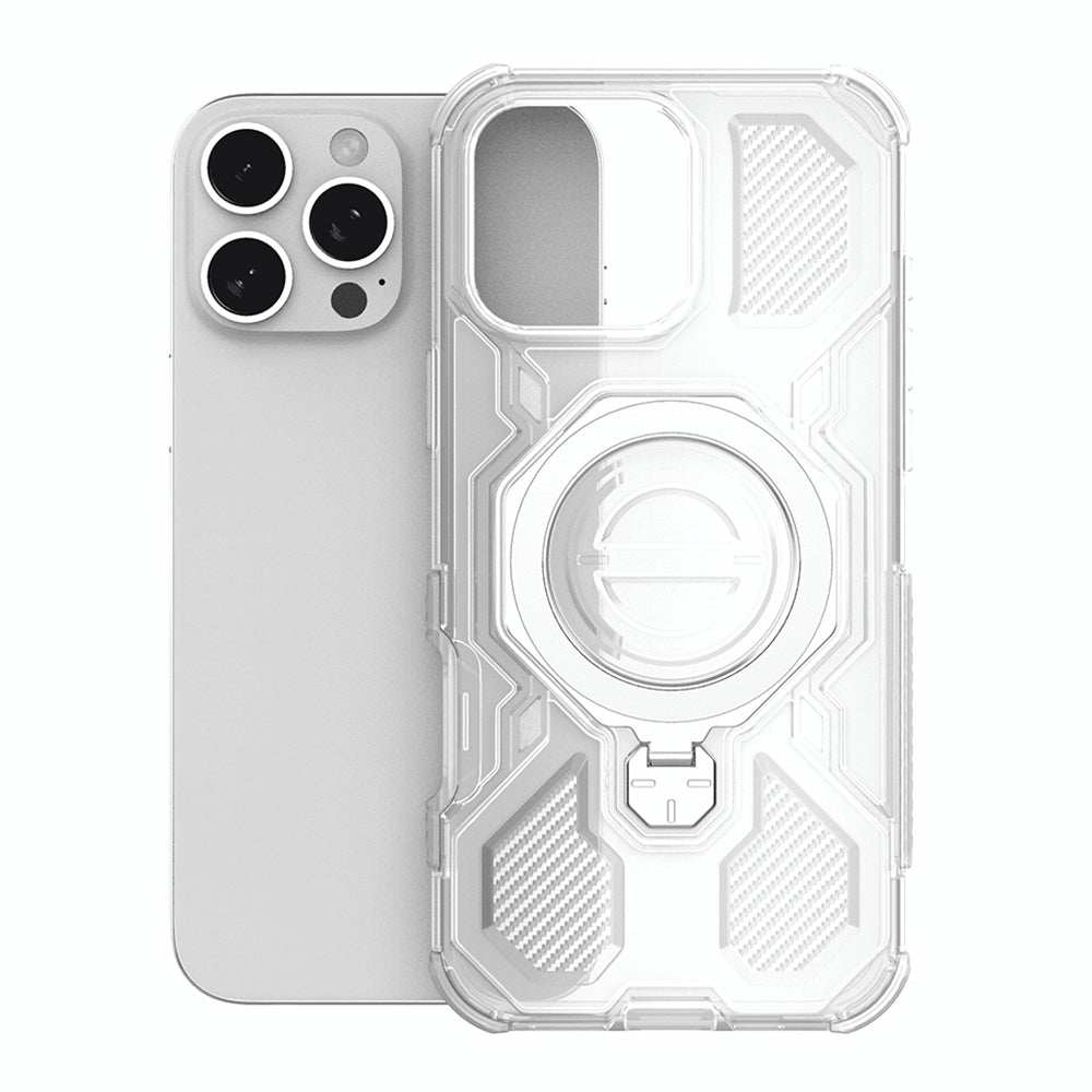 Tok Apple iPhone 15-höz, Techsuit, Carbon Shield Pro, Fehér