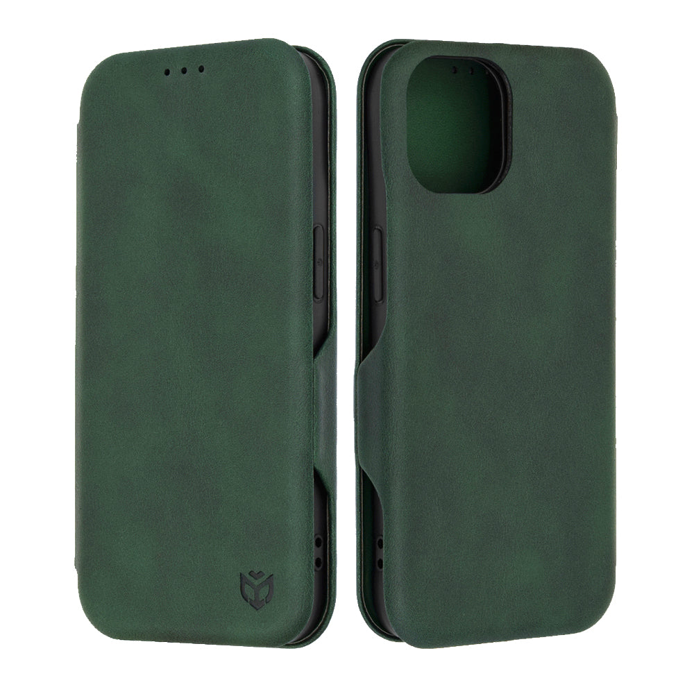 Case for Apple iPhone 15, Techsuit, Safe Wallet Plus, Green