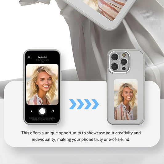 Tok Apple iPhone 15-hez, Techsuit, SmartScreen NFC, Fekete