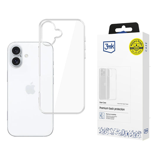 Tok Apple iPhone 16-hoz, 3MK, Átlátszó, Átlátszóság