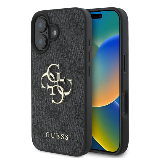 Tok Apple iPhone 16-hoz, Guess, 4G Big Logo, Fekete