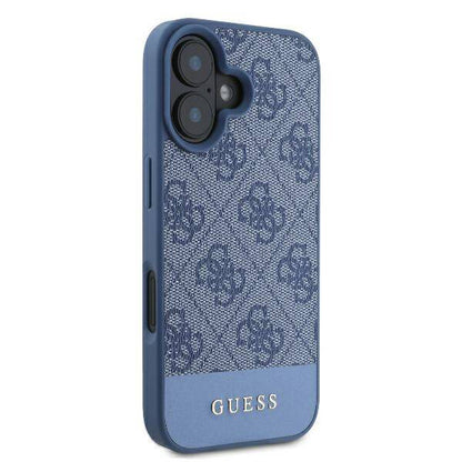 Tok Apple iPhone 16-hoz, Guess, 4G Bottom Stripe, Kék