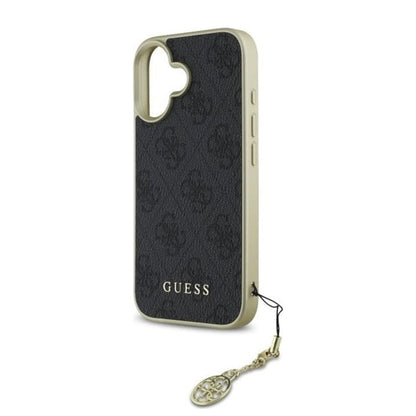 Tok Apple iPhone 16-hoz, Guess, 4G Charm, Fekete