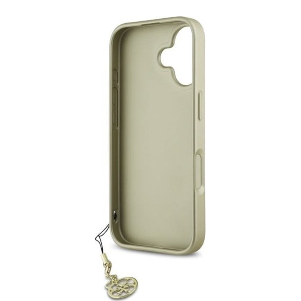 Tok Apple iPhone 16-hoz, Guess, 4G Charm, Fekete
