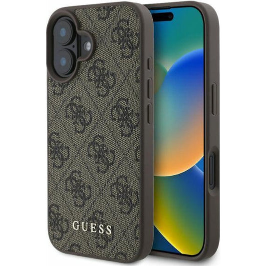 Tok Apple iPhone 16-hoz, Guess, 4G Classic, Barna