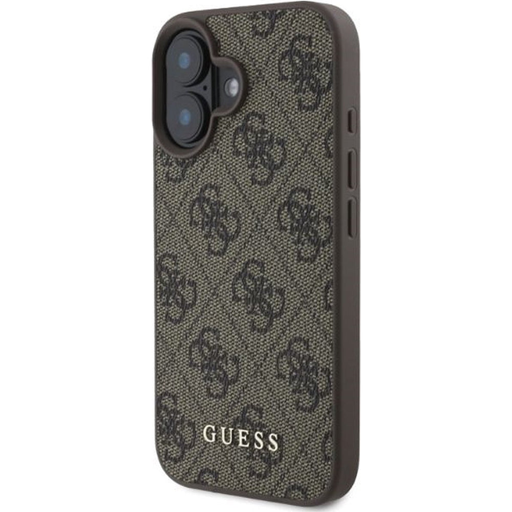 Tok Apple iPhone 16-hoz, Guess, 4G Classic, Barna