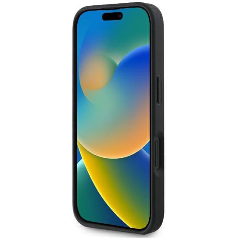 Tok Apple iPhone 16-hoz, Guess, Fixed Glitter Big 4G, Fekete