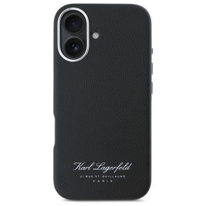 Tok Apple iPhone 16-hoz, Karl Lagerfeld, RSG, Fekete