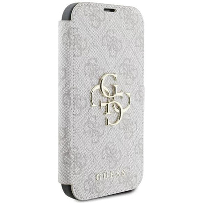 Tok a Apple iPhone 16 Plus-hoz, Guess, 4G Book, Rózsaszín