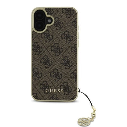 Tok Apple iPhone 16 Plus-hoz, Guess, 4G Charm, Barna