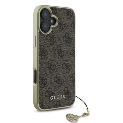 Tok Apple iPhone 16 Plus-hoz, Guess, 4G Charm, Barna