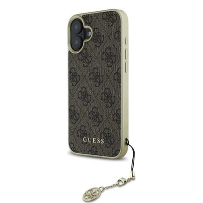Tok Apple iPhone 16 Plus-hoz, Guess, 4G Charm, Barna