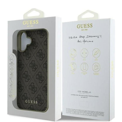 Tok Apple iPhone 16 Plus-hoz, Guess, 4G Charm, Barna