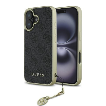 Tok Apple iPhone 16 Plus-hoz, Guess, 4G Charm, Fekete