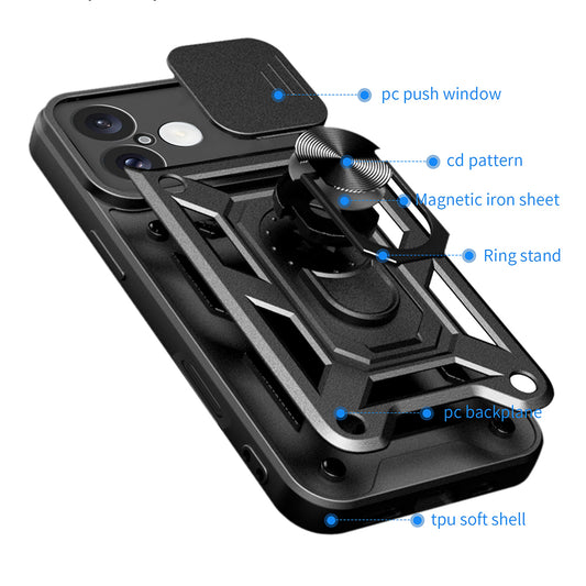 Case for Apple iPhone 16 Plus, Techsuit, CamShield, Blue