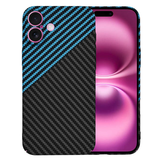 Tok Apple iPhone 16 Plus-hoz, Techsuit, Carbonite FiberShell, Fekete Kék