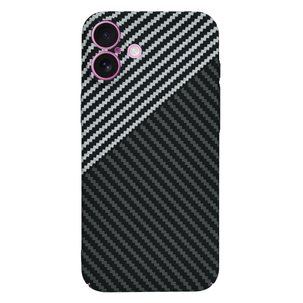 Tok Apple iPhone 16 Plus-hoz, Techsuit, Carbonite FiberShell, Fekete Szürke