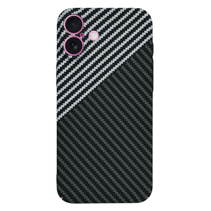 Tok Apple iPhone 16 Plus-hoz, Techsuit, Carbonite FiberShell, Fekete Szürke