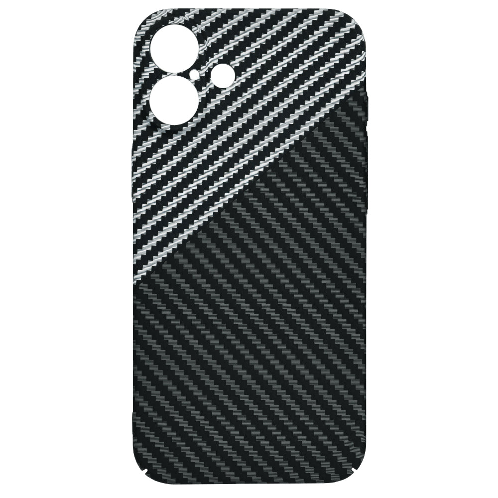 Tok Apple iPhone 16 Plus-hoz, Techsuit, Carbonite FiberShell, Fekete Szürke