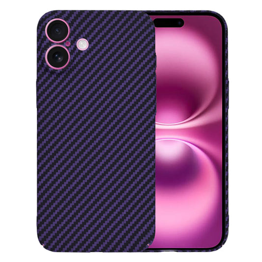 Tok Apple iPhone 16 Plus-hoz, Techsuit, Carbonite FiberShell, Lila