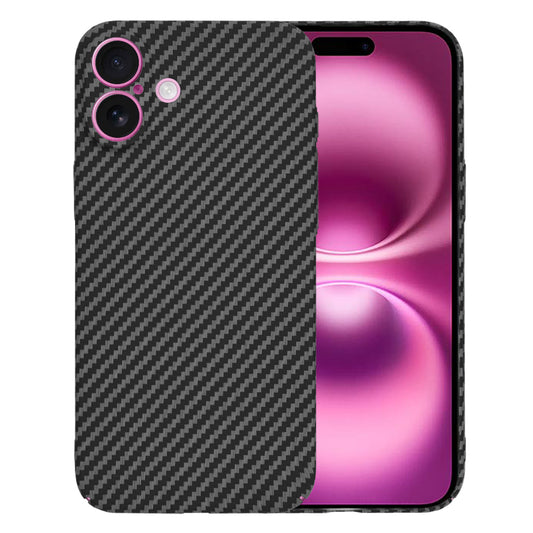 Tok Apple iPhone 16 Plus-hoz, Techsuit, Carbonite FiberShell, Fekete