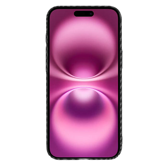 Tok Apple iPhone 16 Plus-hoz, Techsuit, Carbonite FiberShell, Fekete