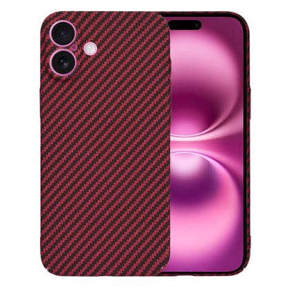 Tok Apple iPhone 16 Plus-hoz, Techsuit, Carbonite FiberShell, Piros