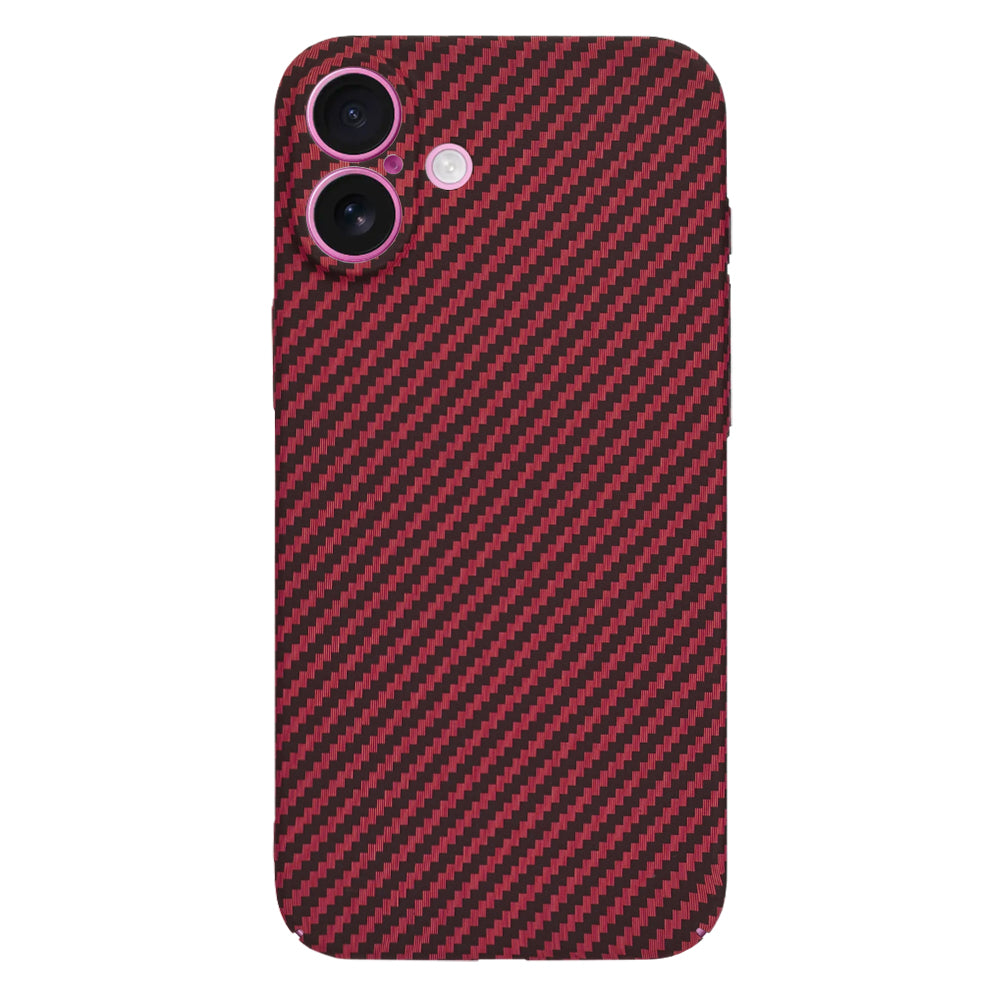 Tok Apple iPhone 16 Plus-hoz, Techsuit, Carbonite FiberShell, Piros