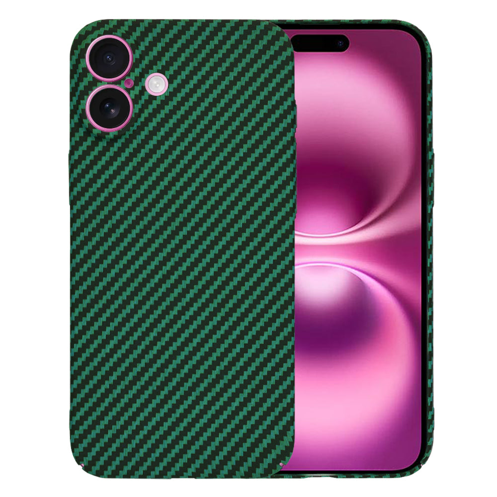 Tok Apple iPhone 16 Plus-hoz, Techsuit, Carbonite FiberShell, Zöld