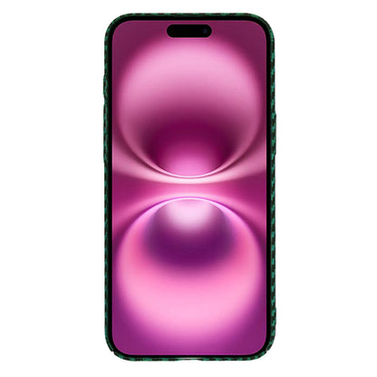 Tok Apple iPhone 16 Plus-hoz, Techsuit, Carbonite FiberShell, Zöld