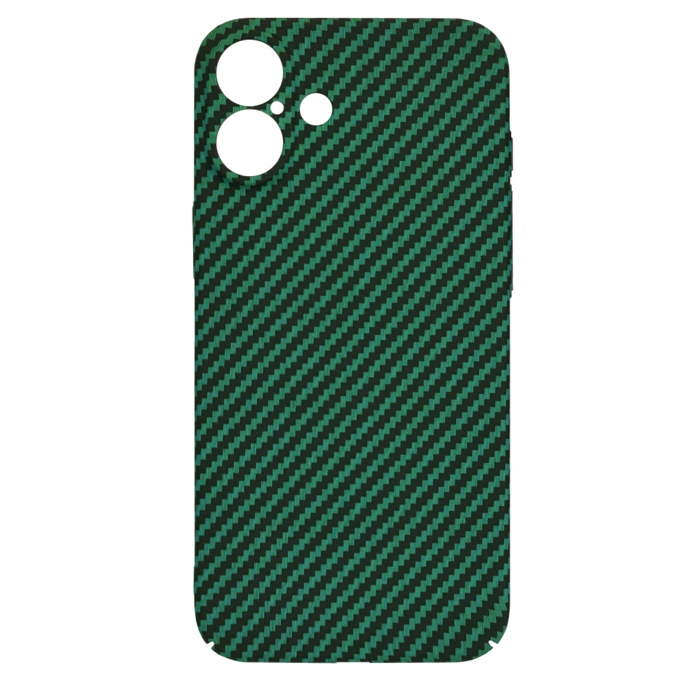 Tok Apple iPhone 16 Plus-hoz, Techsuit, Carbonite FiberShell, Zöld