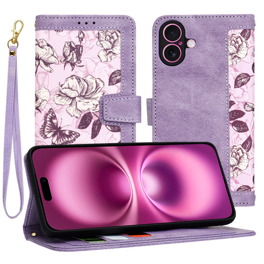 Tok Apple iPhone 16 Plus-hoz, Techsuit, FlipCraft, Lila