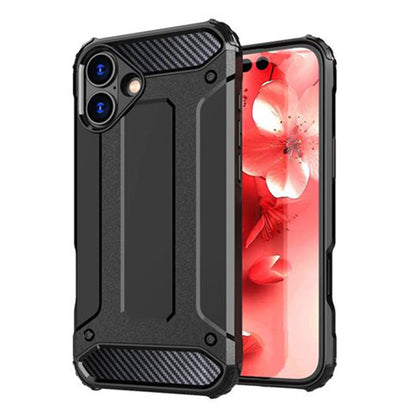Tok Apple iPhone 16 Plus-hoz, Techsuit, Hybrid Armor, Fekete