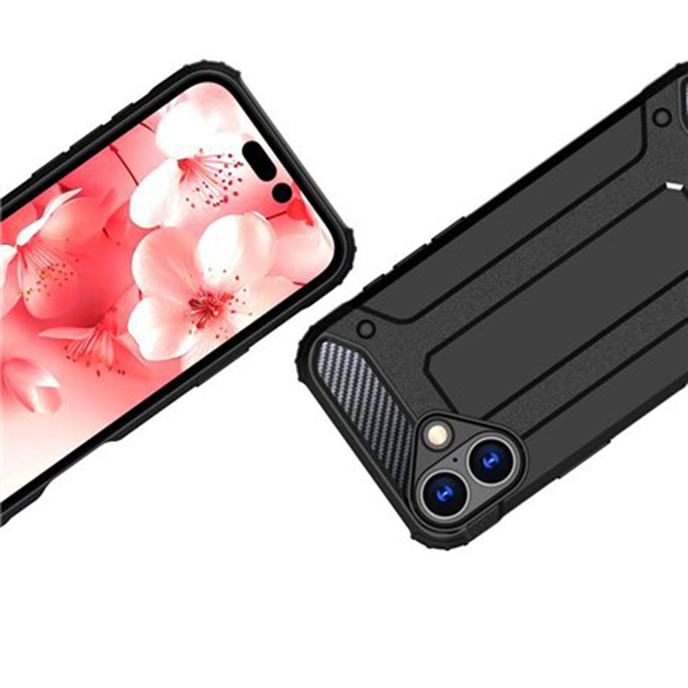 Tok Apple iPhone 16 Plus-hoz, Techsuit, Hybrid Armor, Fekete