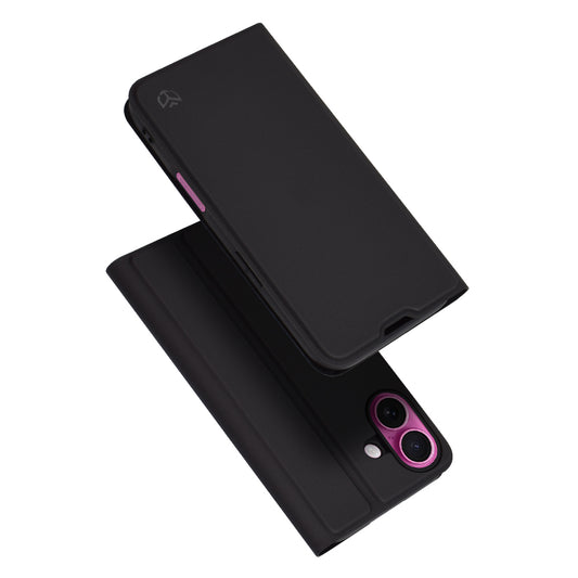 Tok Apple iPhone 16 Plus-hoz, Techsuit, Magskin Book, Fekete