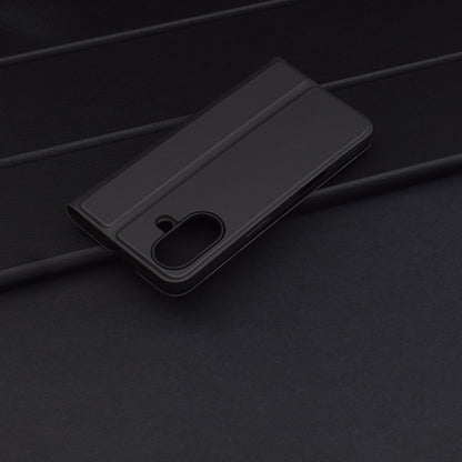 Case for Apple iPhone 16 Plus, Techsuit, Magskin Book, Black